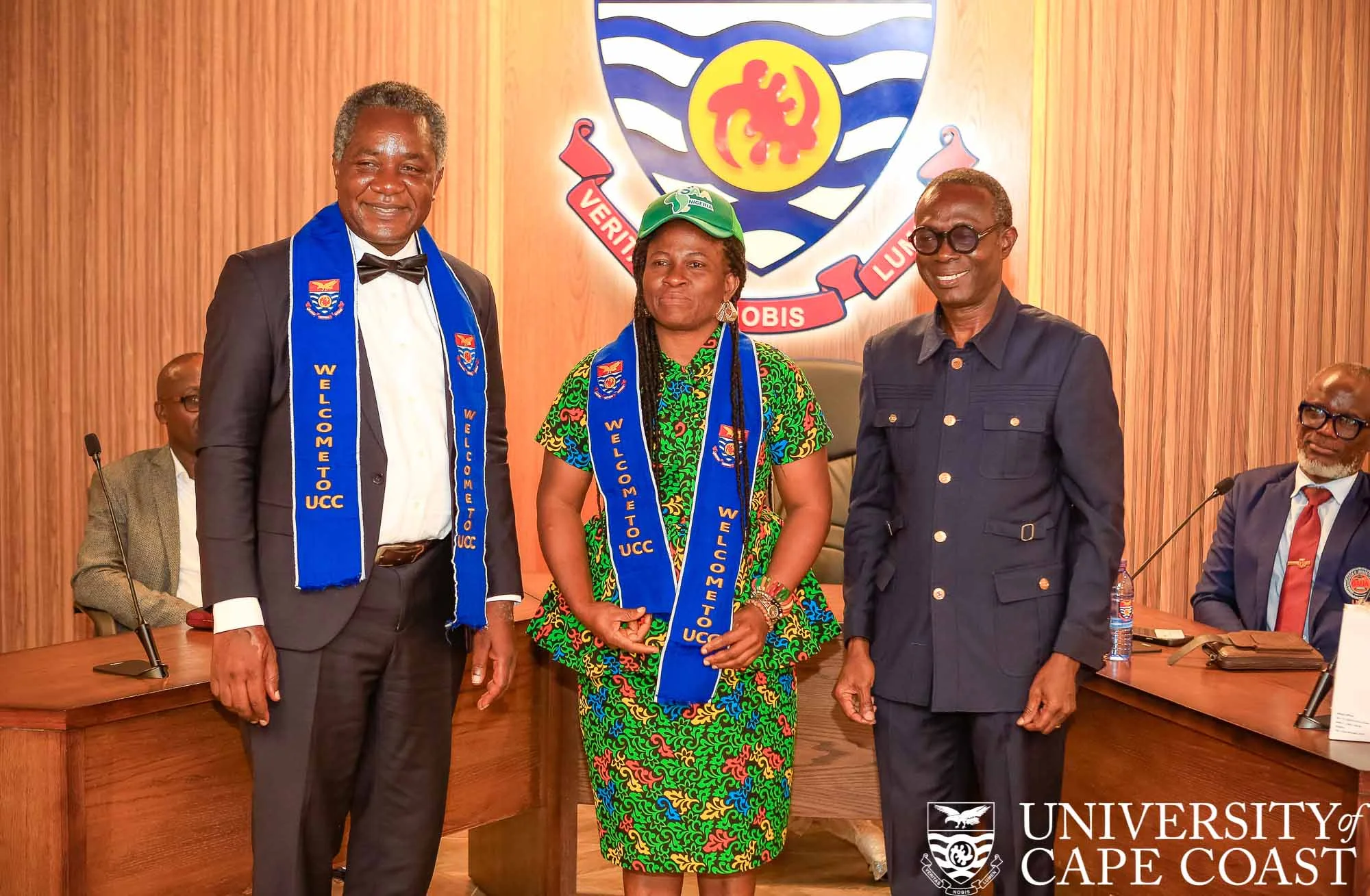 Delegation from Sasakawa Africa Association Calls on UCC Vice-Chancellor