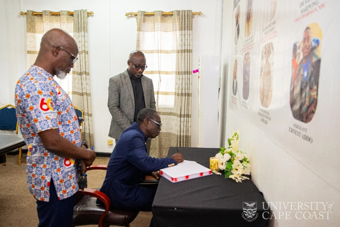 VC Signs Condolence Register at RCC in Honour of Eight Victims of Helicopter Crash