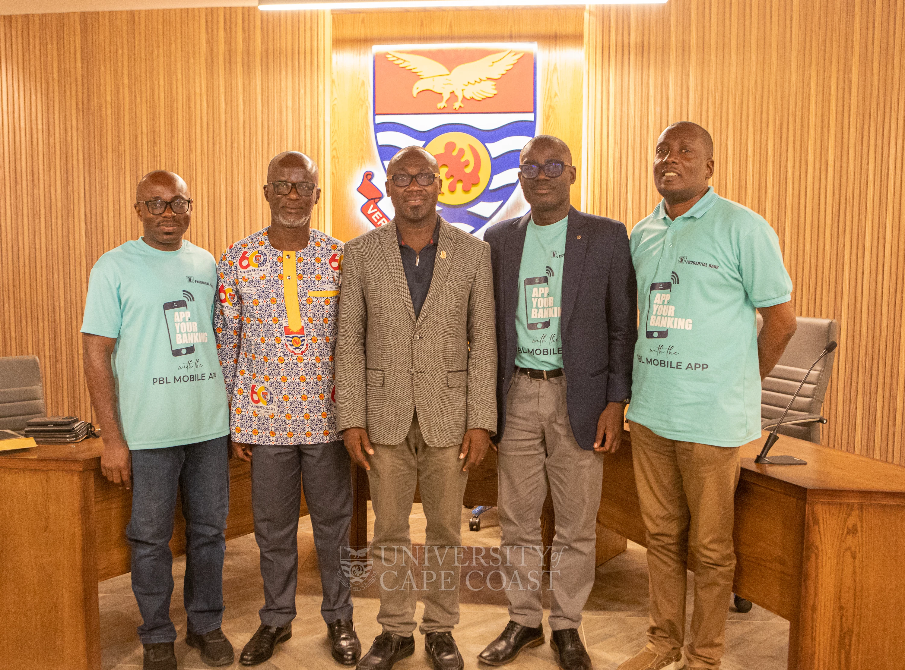 Pro Vice-Chancellor Confers with Prudential Bank Managing Director
