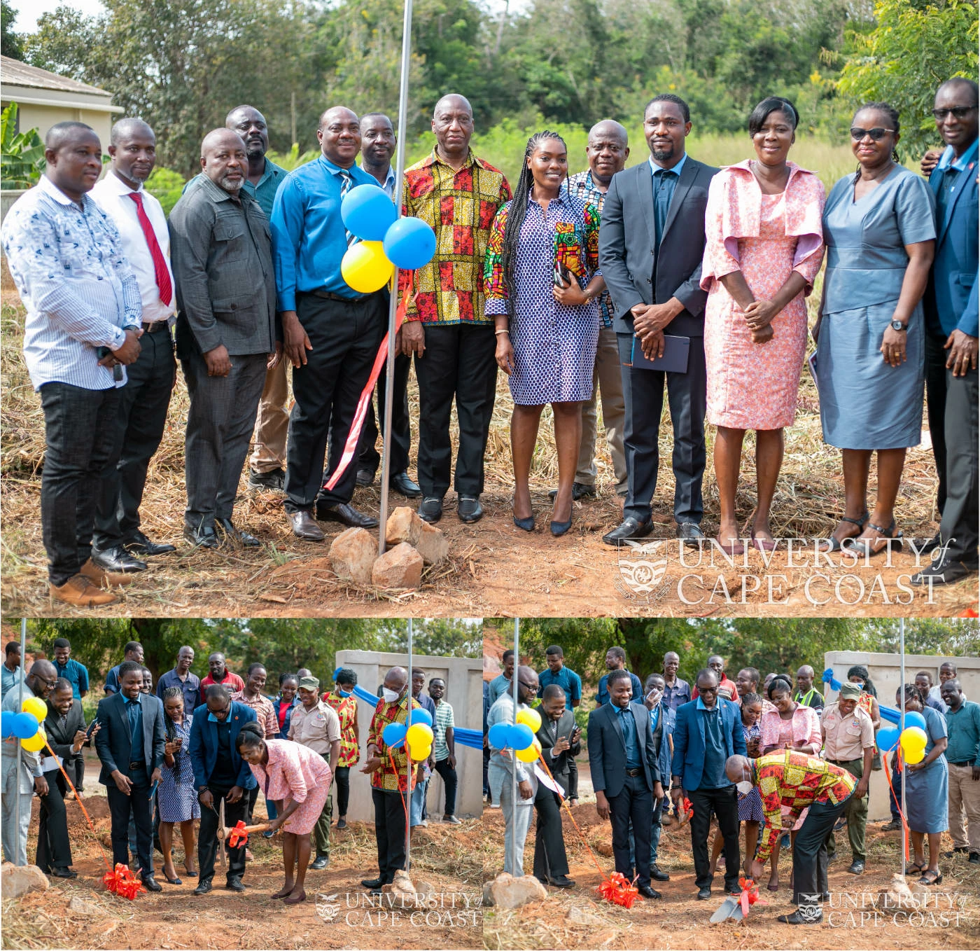 UCC: Pro Vice-Chancellor Cuts Sod for Construction of Washing Bay